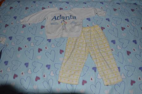 Teplé pyžamko, domácí komplet 86/92, 92