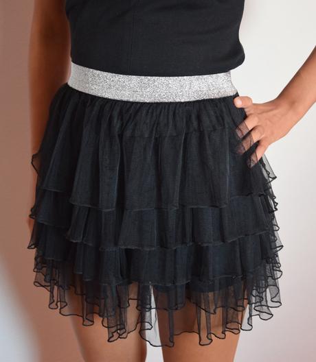 Šifonová sukně do pasu (xxs - s), xs