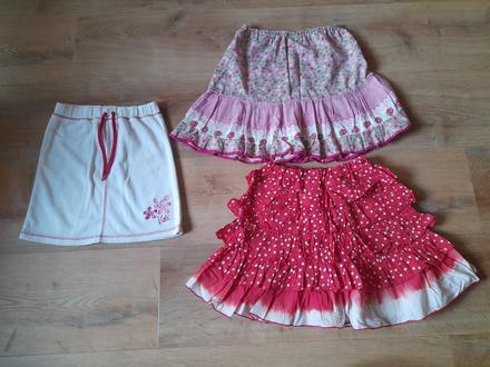 3x sukně, vel 134/140, caa, disney atd, c&a,140
