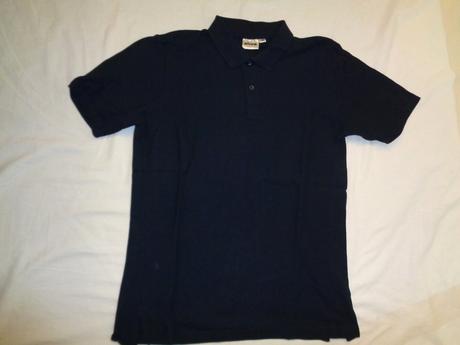 Tmavomodré vroubkované límečkové tričko, alive,152