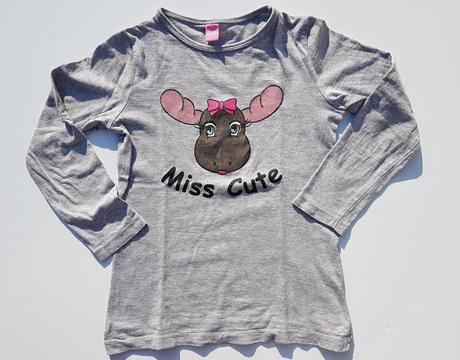 L173	dívčí triko s dlouhým rukávem sob vel. 128, dopodopo,128