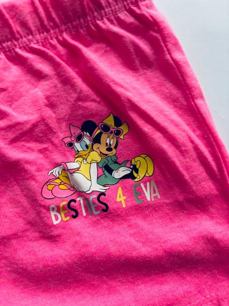 Kraťasy růžové neonové minnie - v. 2/3 roky, primark,98