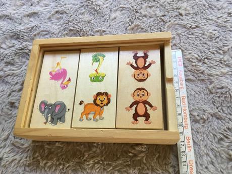 Domino dřevěné - obrázky,