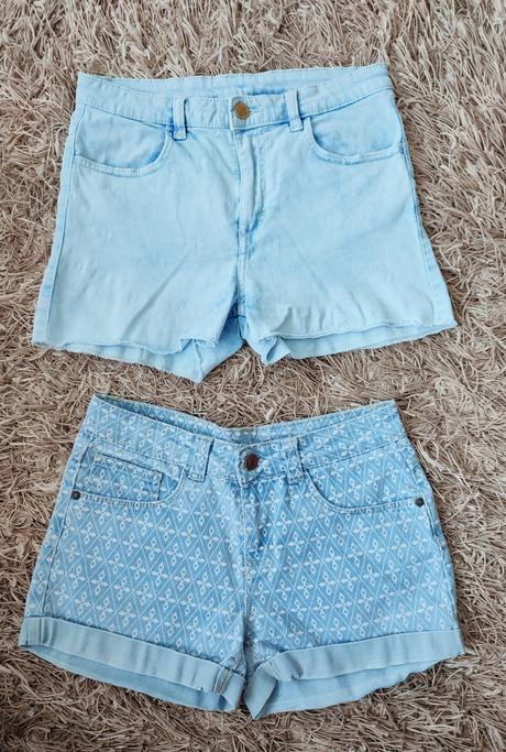 Džínové kraťasy, h&m,164