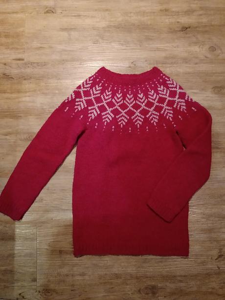 Dívčí svetr 75 vlna 9 let, 140