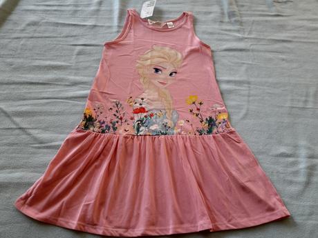 2 x letní šaty, ham, vel 122/128, h&m,122