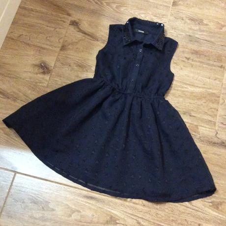 Šaty s hvězdičkami a zdobeným límečkem, george,122