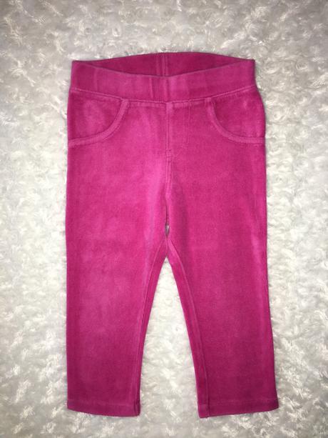 Růžové sametové kalhoty h&m, h&m,86
