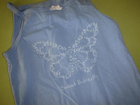 2x tílko,košilka,kalhotky s motýlke,98 -104,lupilu, 98