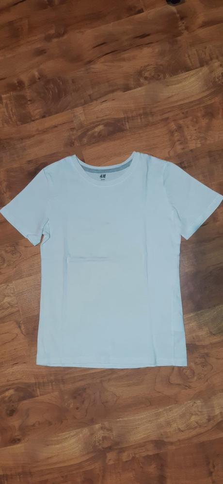 Dětské triko kr.ruk. h&m 134/140 bílé, h&m,134