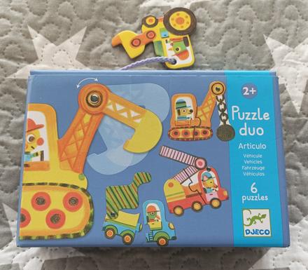 Djeco puzzle duo vozidla, 