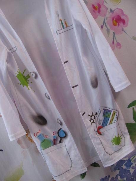 Kostým na karneval-plášť laborant, chemik/unisex, 