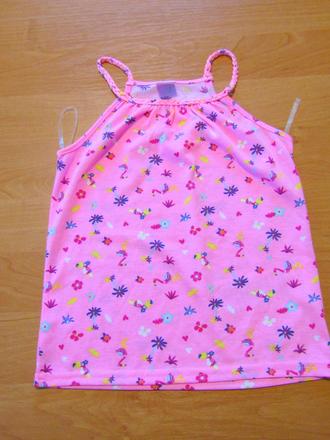 Dívčí růžový topík vel 110-116, kiki&koko,116
