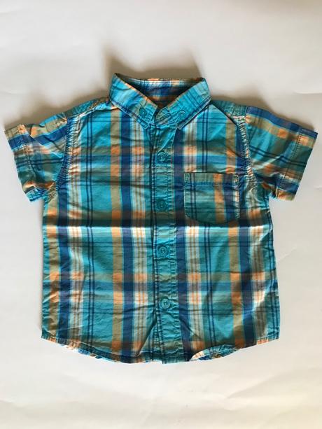 Tyrkysová kostkovaná košile, rebel,74