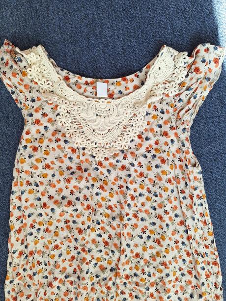 Šaty s krajkou dívčí letní šaty vel. 152, zara,152
