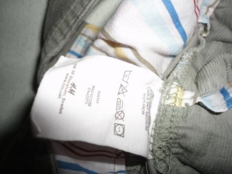 Jako nové kraťasy s přebalem z h+m, vel. 74, h&m,74