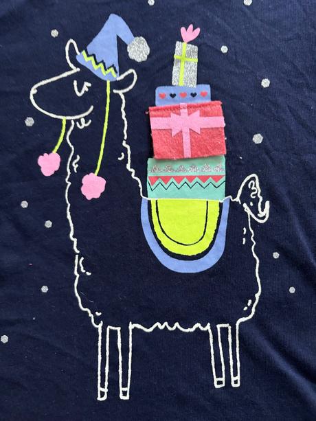 Triko modré vánoční - v.5 let gap, 110