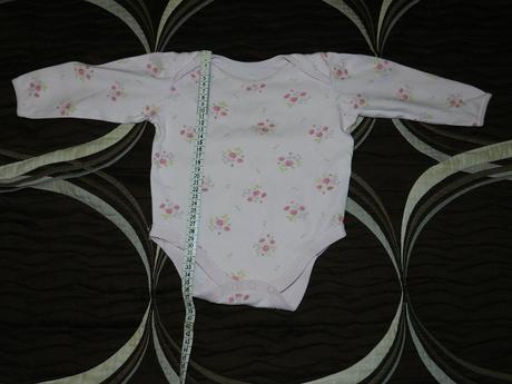Body dlouhý rukáv s kytičkami, tesco,80