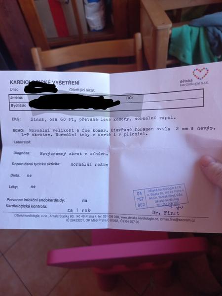 Co dělat, když dítě nepříjemně reaguje při vyšetření na kardiu?