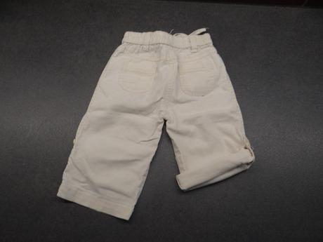 Lněné tříčtvrťáky/šortky, age,86