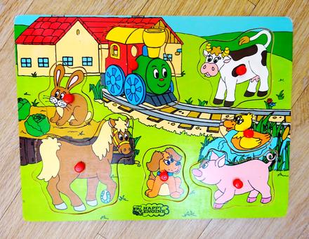 Dřevěná vkládačka, 