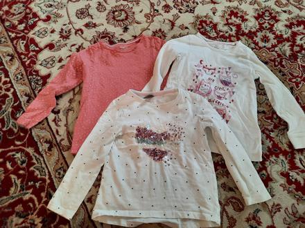 3x dívčí tričko 110/116, lupilu,110