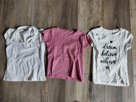 Tři trika vel.128, 128