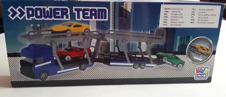 Twm 5dílný autopřepravník power team 35 cm modrý,