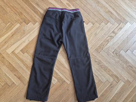 2x zateplené softshellové kalhoty, 122