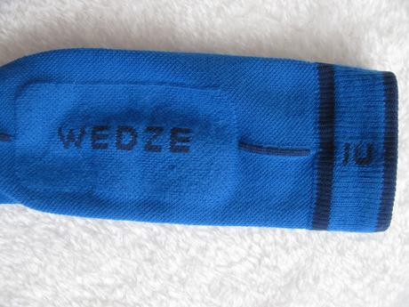 Modré dětské lyžařské podkolenky 500 wedze, wedze,38