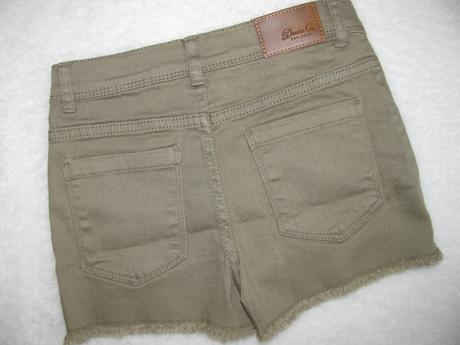 Krásné bavlněné strečové khaki šortky/unisex, denim co,116
