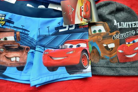 Set cars v.104,plavky,klobouček,čepka, disney,104