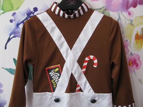 Kostým-karlík a továrna na čokoládu willy wonka, 