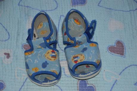 Zdravotní bačkorky s rybičkama, sv. modré, 21