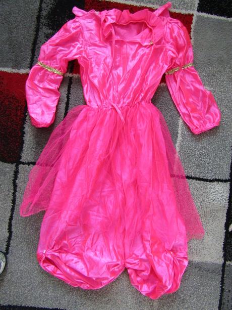 Šaty a sukně pro princeznu na maškarní vel.128/140,