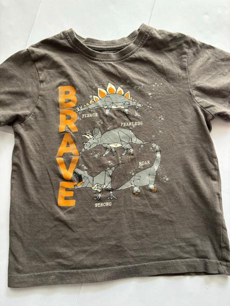 Triko šedo hnědé - v.5/6 let, primark,116