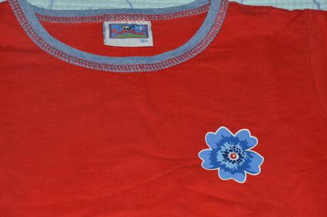 Bavlněné triko s kytkou, topolino,128