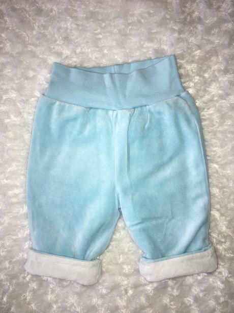 Modrý sametový oteplený komplet japitex, japitex,68