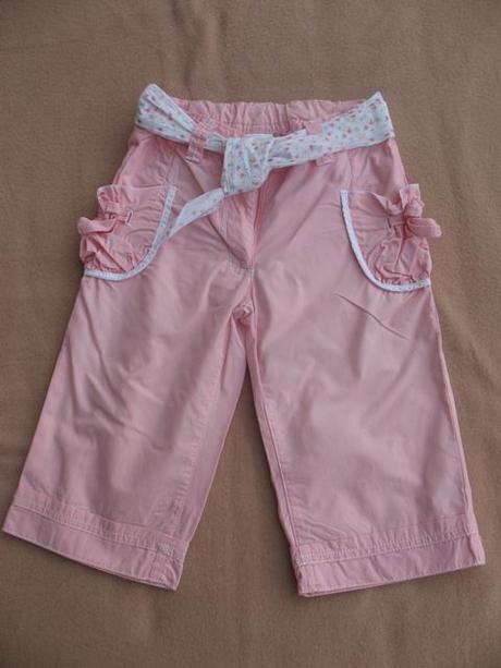 Plátěné 3/4 kalhoty, c&a,104