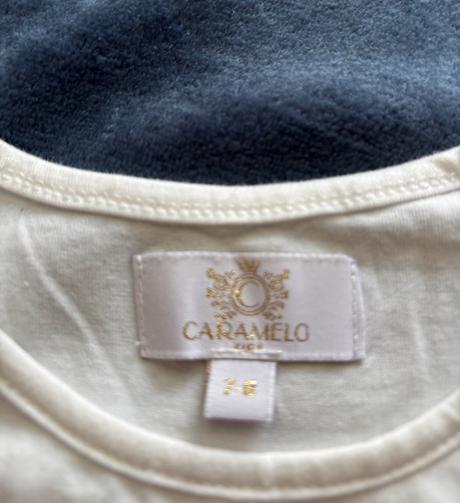 Triko krásné s volánky zn. caramelo -v . 7/8 let, 128