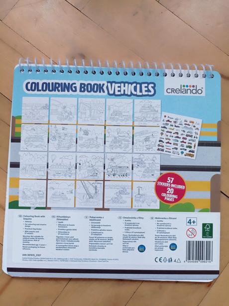 Omalovánky se samolepkami - crealando, 