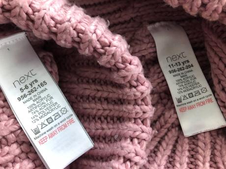 2růžové kulichy bambule next 5-6+11-13let sourozen, next,110