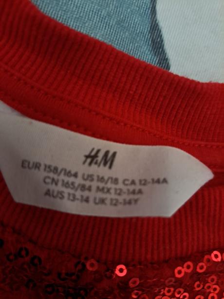 Mikina flitry, h&m,158