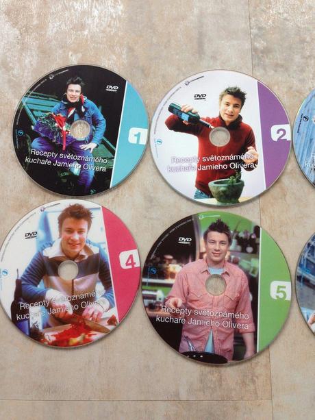 6 dvd recepty světoznámý kuchař jamie olivier, 
