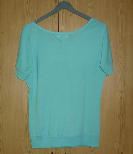 Tyrkysové dámské tričko bershka, bershka,m