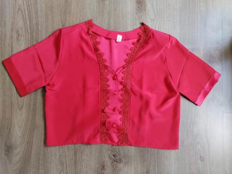 Slušivá červená xl halenka, xl