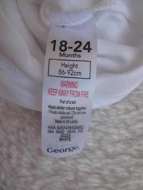 Kojenecké bílé body v.18-24 měs., george,92