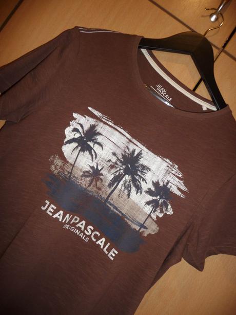 Hnědé pánské triko jean pascale vel.s, s