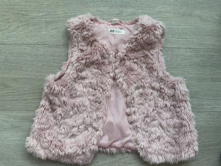 Dívčí růžová vesta h&m, vel. 134 (8-9 let), h&m,134