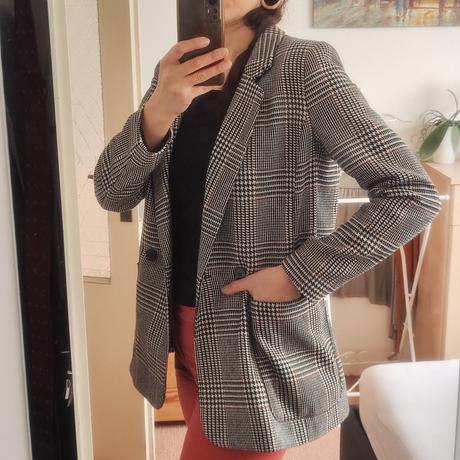 Dámský vlněný kabátek blejzr sako v 38, h&m,38